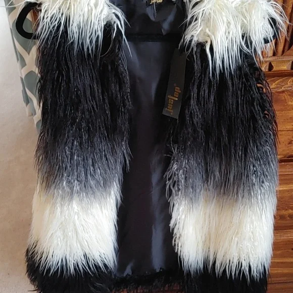 Nwt Fabulous Faux Fur Ombre Vest One Size - Picture 3 of 8